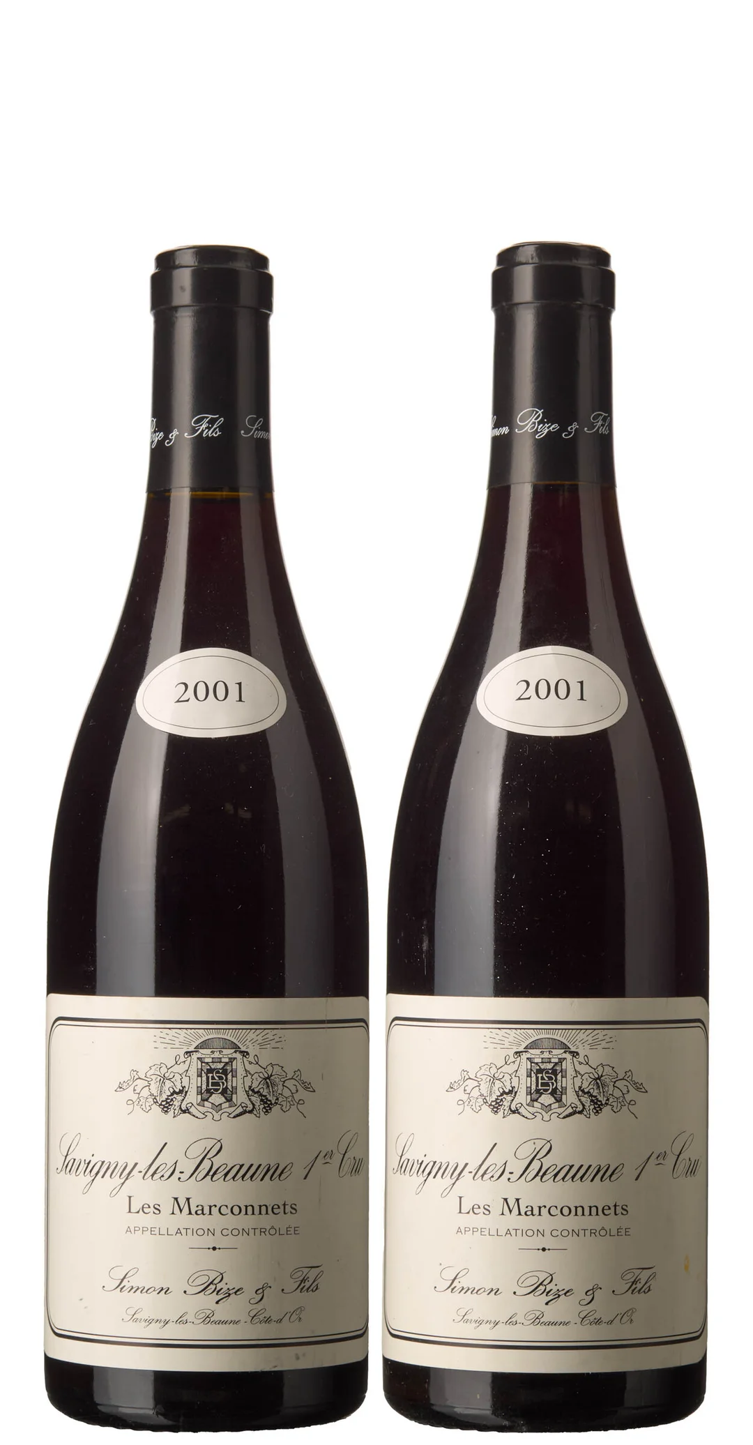 2 x Savigny-les-Beaune 1er Cru Les Marconnets 2001, Simon Bize — 2 x Savigny-les-Beaune 1er Cru Les Marconnets 2001, Simon Bize — Vin/Vin — Blomqvist
