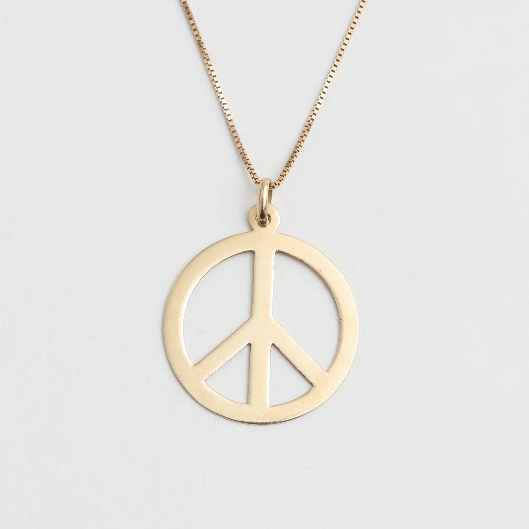 KEDJA, Balestra med HÄNGE, "Peace", 18 k guld, 4,29 gram. — Necklace — Auktionshuset Thelin & Johansson