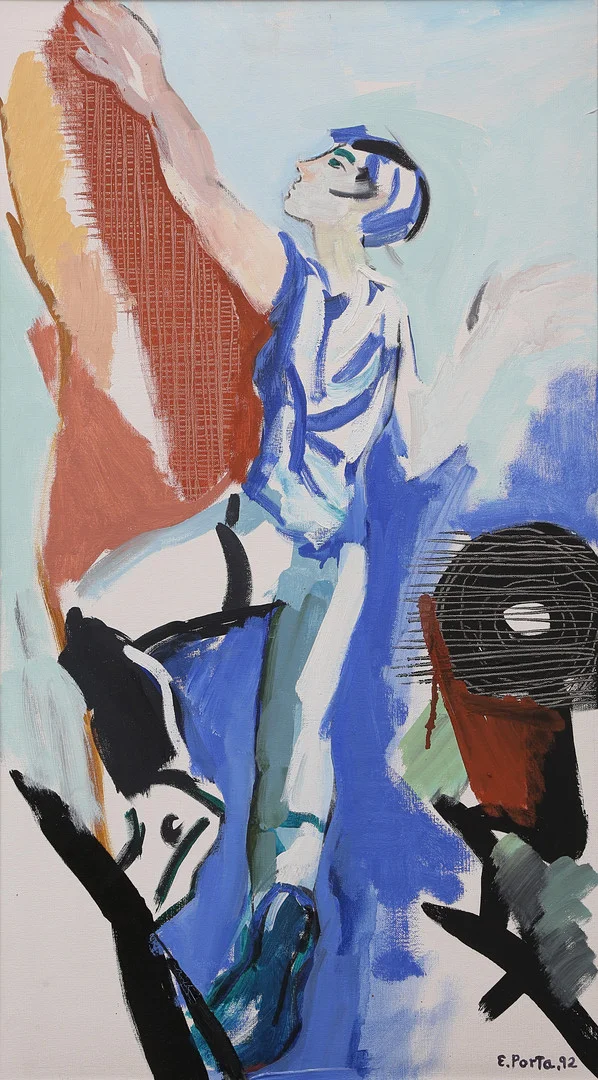 ENRIC PORTA MESTRE. Athlete. — Paintings — Balclis