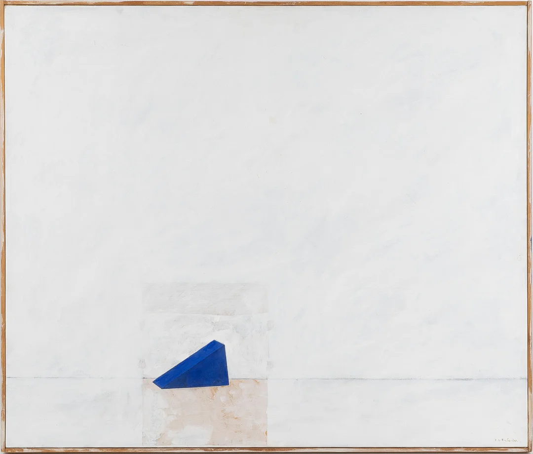 PÄR GUNNAR THELANDER. Blå kloss. — Paintings — Stockholms Auktionsverk Helsingborg