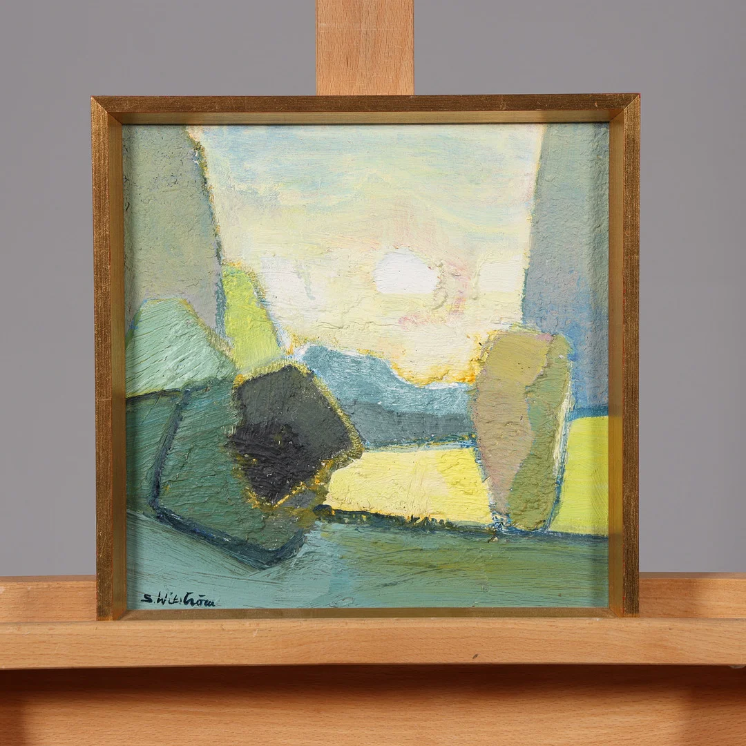 STURE WIKSTRÖM. OLJA PÅ PANNÅ, Signerad. — Paintings — Borås Auktionshall