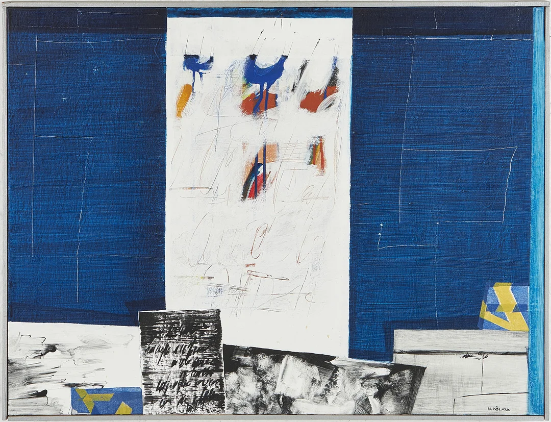 NILS KÖLARE. "En dag i Sverige", signerad, olja på duk. — Paintings — Stockholms Auktionsverk Magasin 5