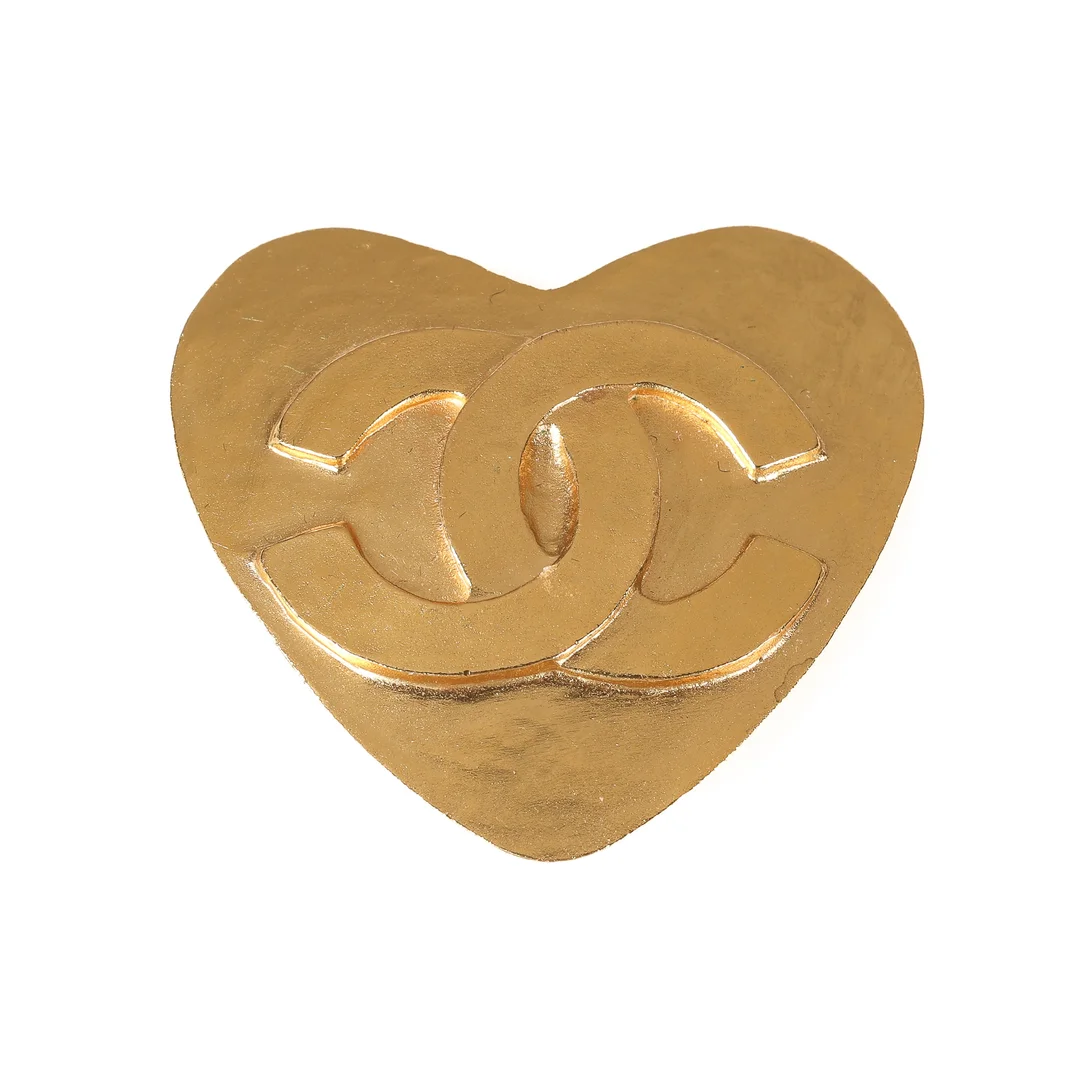 Chanel heart brooch, L. 4.5 cm. 1995 — Jewellery/Brooches — Lauritz