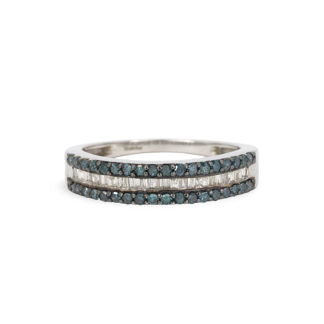 FANCY BLUE DIAMOND 9CT RING. — Rings — Chalkwell Auctions