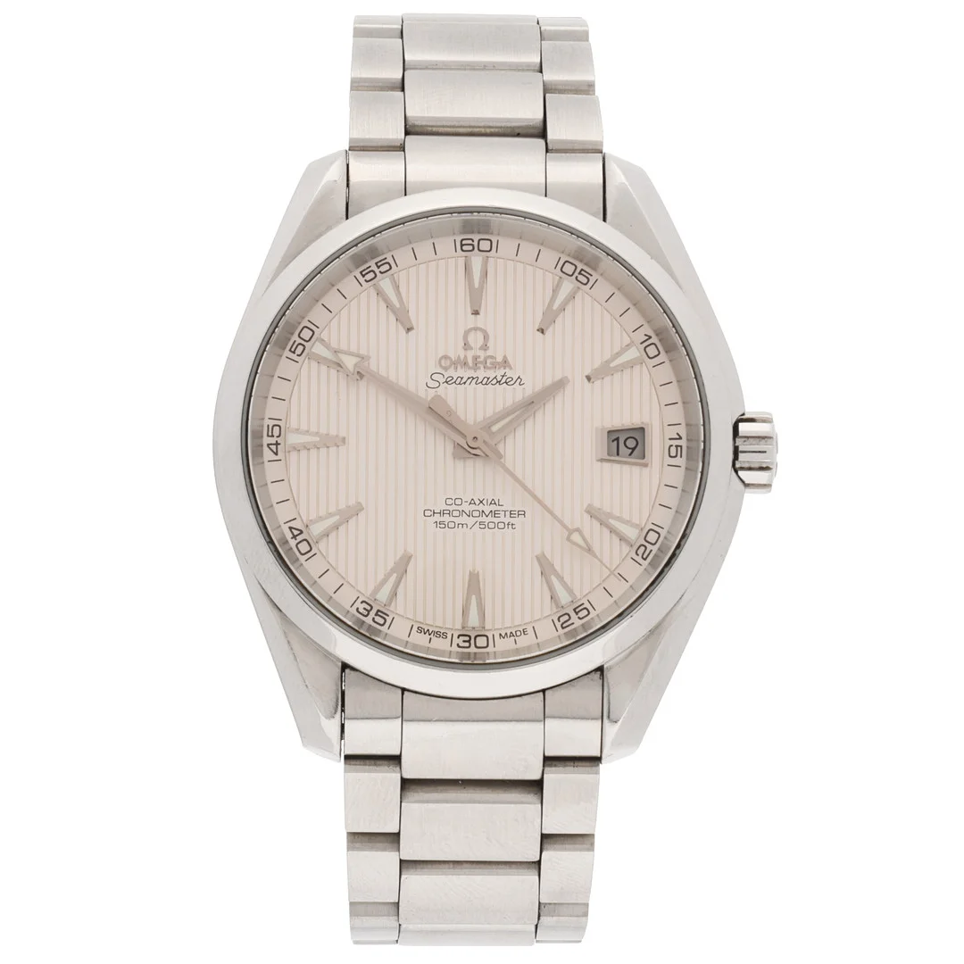 OMEGA. Seamaster Automatic, 'Aqua Terra', Co-Axial, herrearmbåndsur af stål ref. 231.10.42.21.02.001. Ø 41,5 mm. — Wristwatches — Palsgaard Kunstauktioner