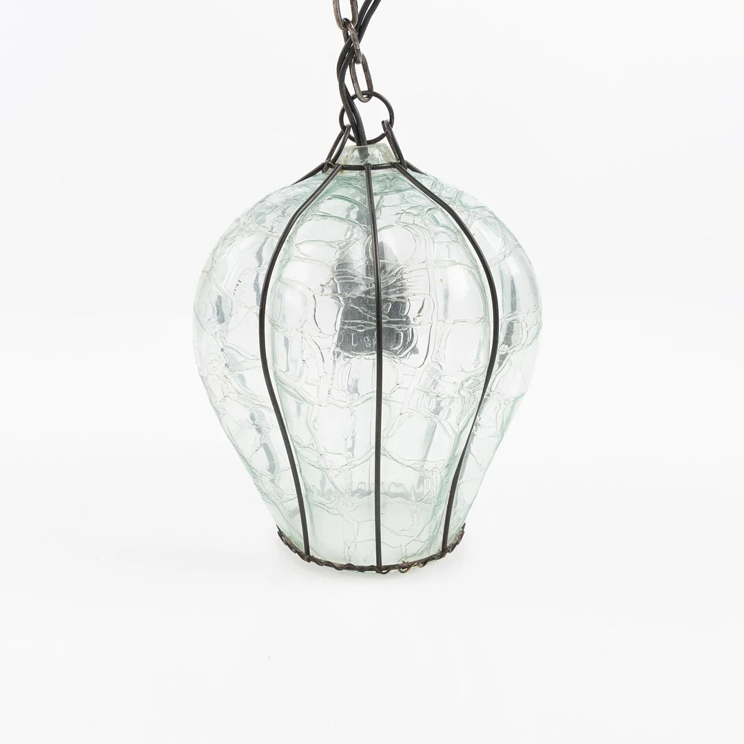 SWEDISH MODERN, taklampa, glas och smide med vågformad bård, Sverige 1930/40-tal. — Ceiling lights — Stockholms Auktionsverk Helsingborg