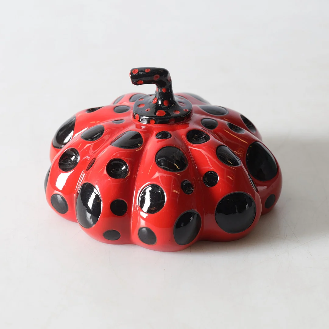 YAYOI KUSAMA. Efter, skulptur, ”Red Pumpkin/Naoshima”, 2000-tal. — Sculptures & Bronzes — Gomér & Andersson Nyköping