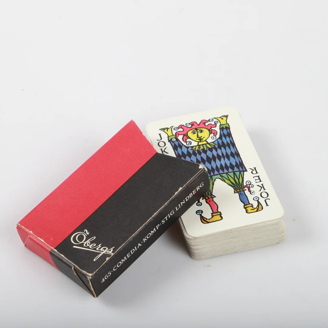 STIG LINDBERG. Kortlek, "Comedia", Öbergs. — Other collectables — Helsingborgs Auktionskammare
