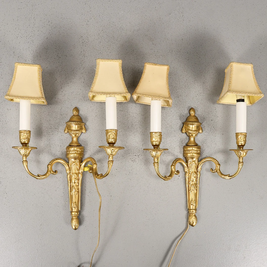 APPLIQUER 1 par, Luis XVI-stil. — Wall Lights — Karlstad Hammarö Auktionsverk