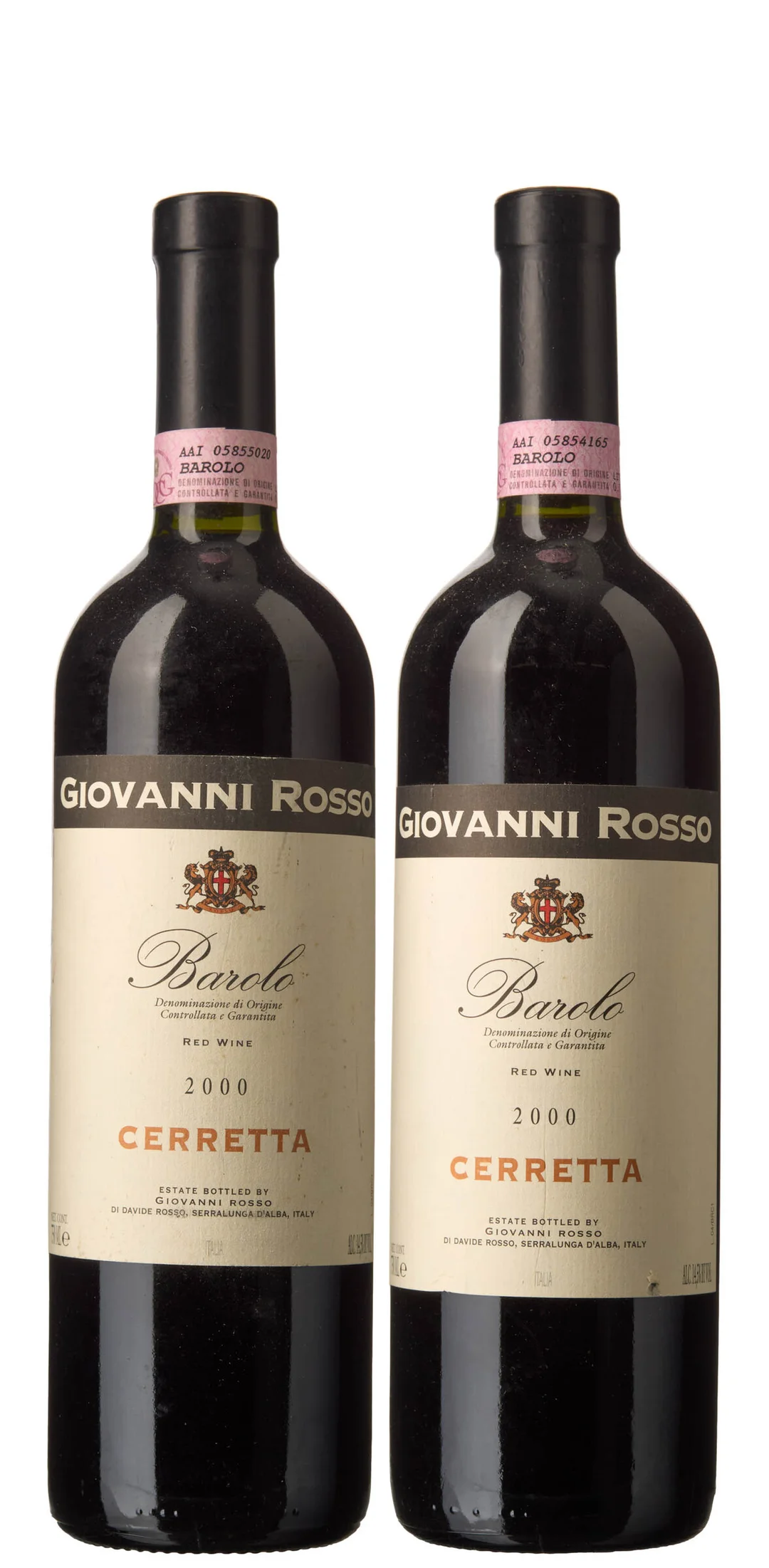 2 x Barolo Cerretta 2000, Giovanni Rosso — 2 x Barolo Cerretta 2000, Giovanni Rosso — Vin/Vin — Blomqvist