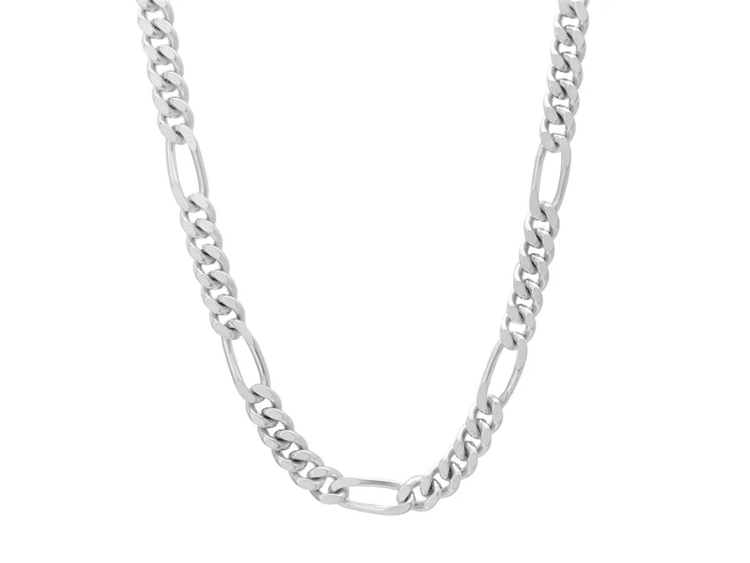 HALSKEDJA, sterlingsilver, figarolänk, 41,5 cm, vikt 34,4 g. — Smycken/Halskedja — Kaplans