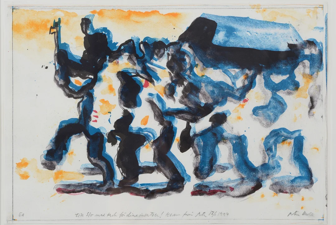 PETER DAHL. "Fredmans epistel no. 38", färglitografi, signerad. — Engravings & Prints — Formstad Auktioner