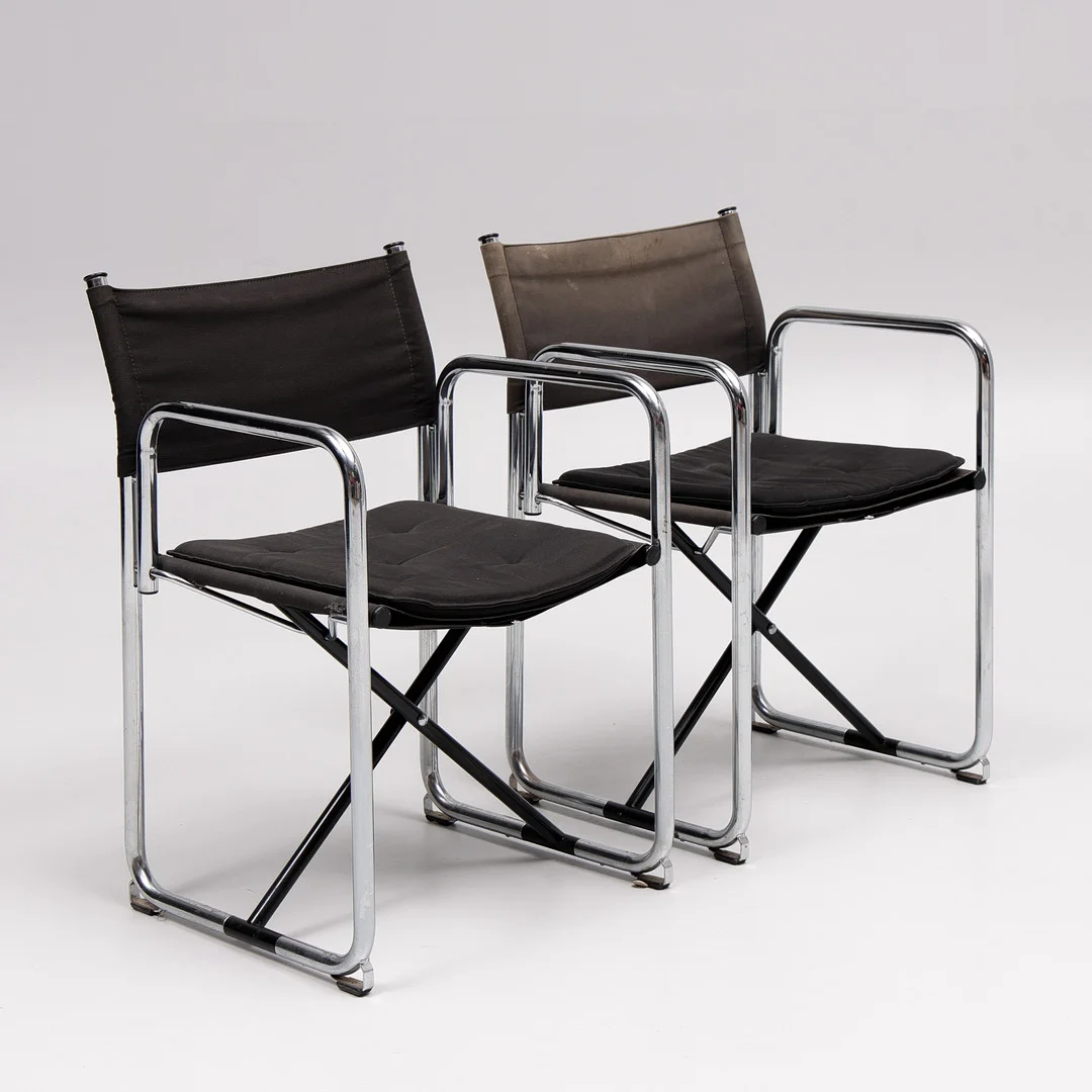 BÖRGE LINDAU&BO LINDEKRANTZ. Karmstolar, 2 st, "X75-2", Lammhults Mekaniska Verkstad, 1972. — Armchairs & Chairs — Auktionsbyrån Varberg