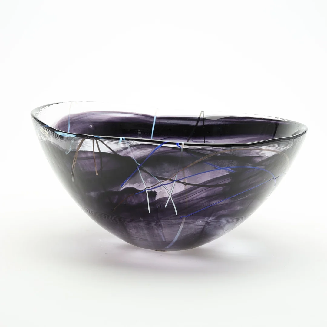 ANNA EHRNER. SKÅL glas "contrast" Kosta Boda. — Art glass — Höörs Auktionshall