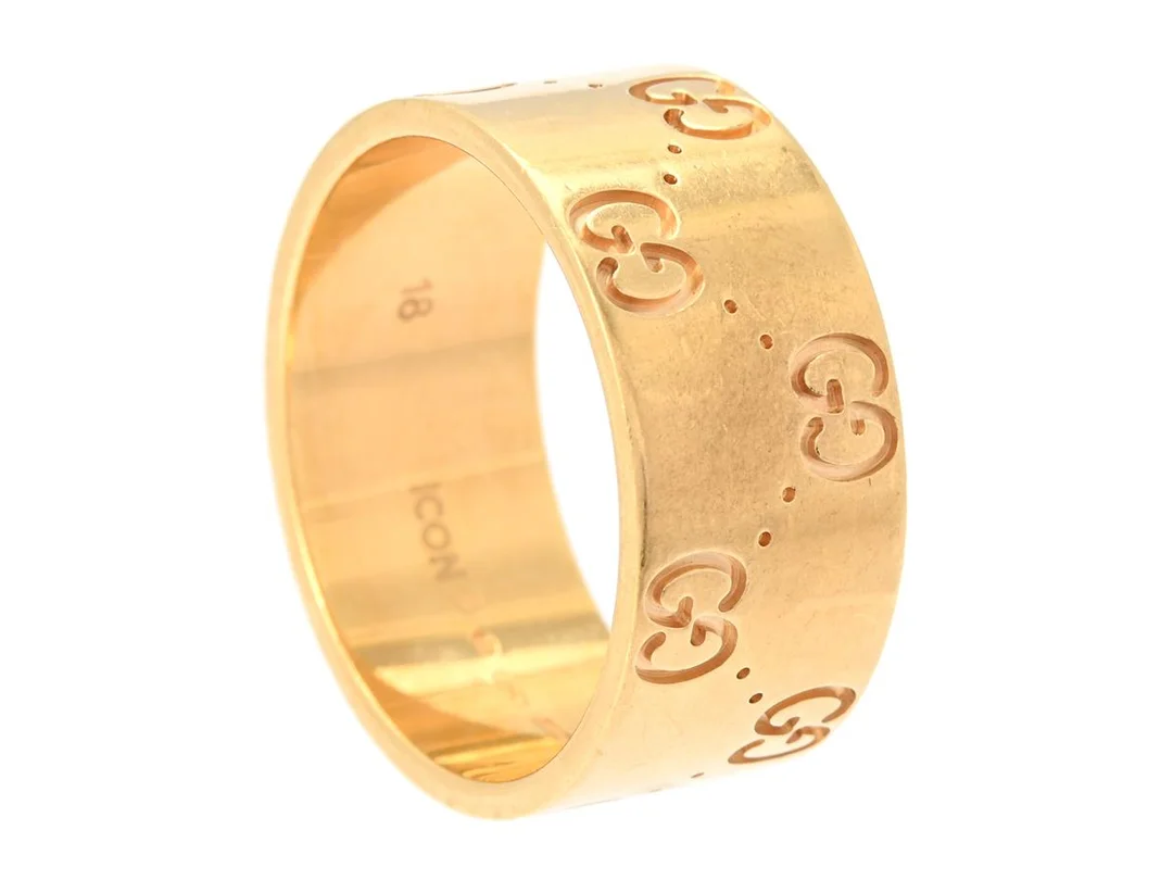GUCCI, RING, Icon, 18K guld, stl 18, vikt 9,6 g, Made in Italy. Good Condition. — Smycken/Ring — Kaplans