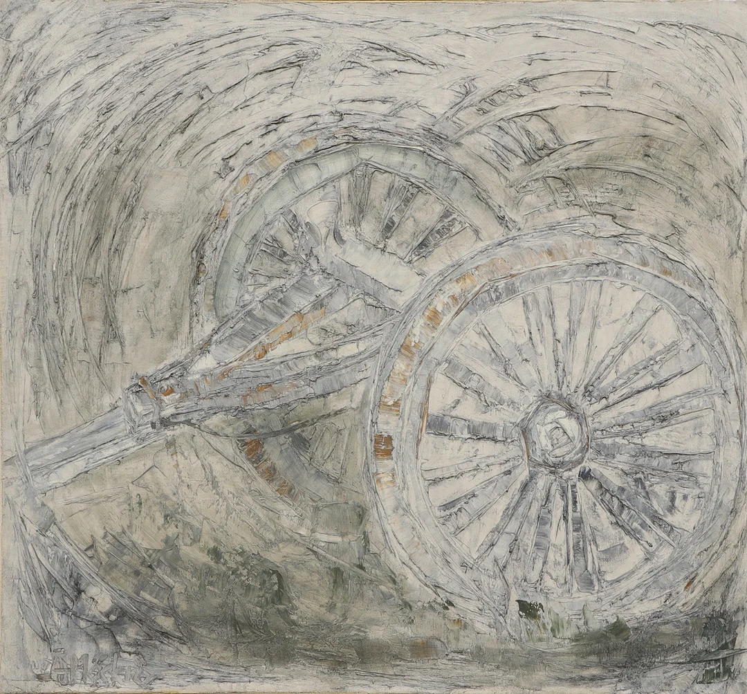 ÅKE MÖCKLÖ. Olja på duk, komposition, signerad. — Paintings — Ekenbergs Auktioner