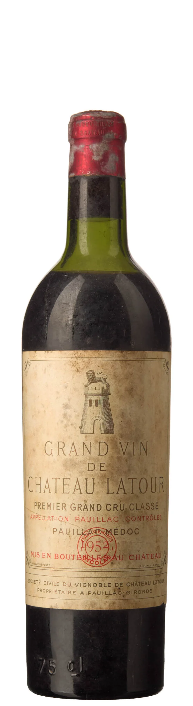 1 x Chateau Latour 1952 — 1 x Chateau Latour 1952 — Vin/Vin — Blomqvist