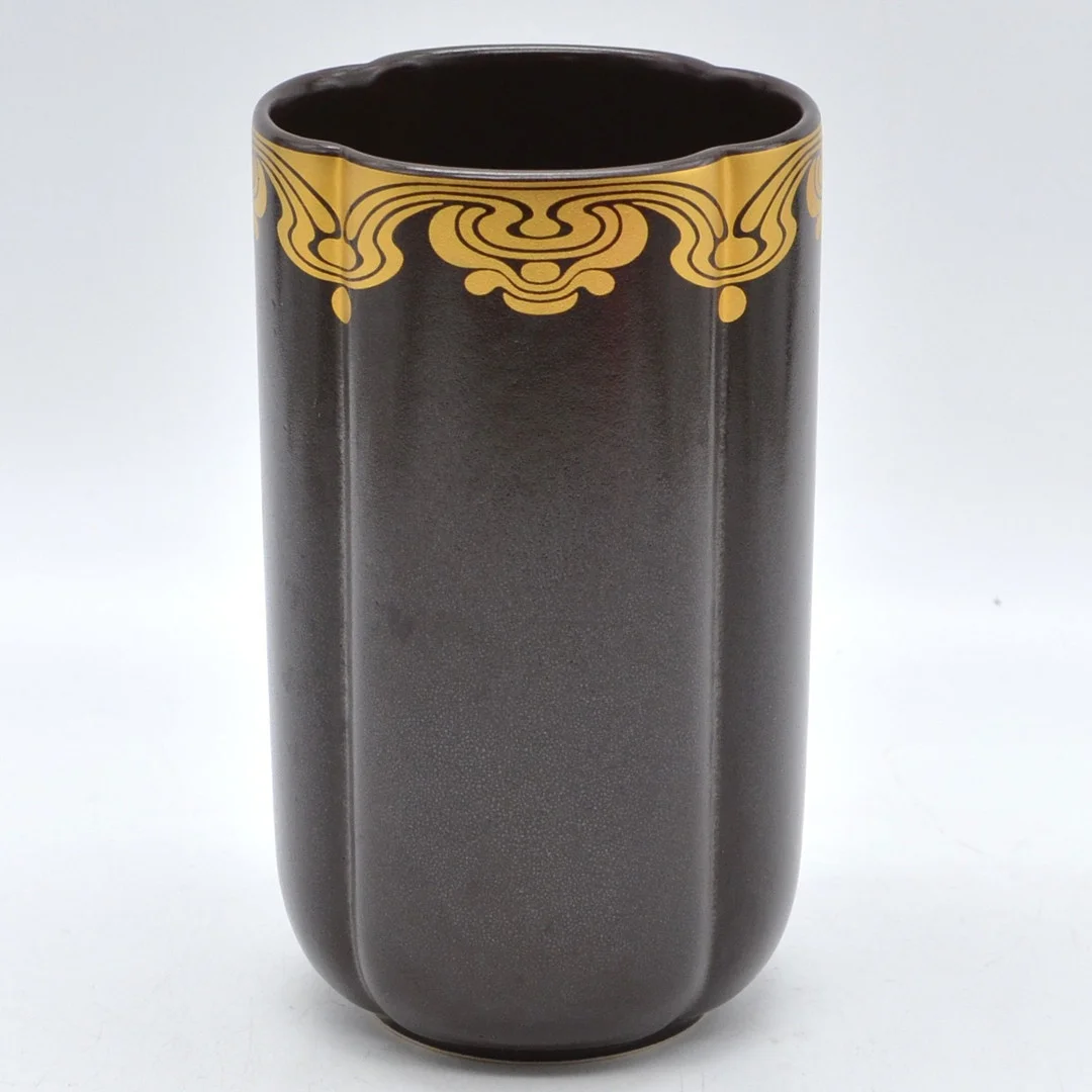 ROSENTHAL STUDIO-LINE, VASE, 100 JAHR JUBILÄUM, KERAMIK, GOLDDEKOR, VIII 1979-VII 1980. — European — Kunst- und Auktionshaus Kleinhenz