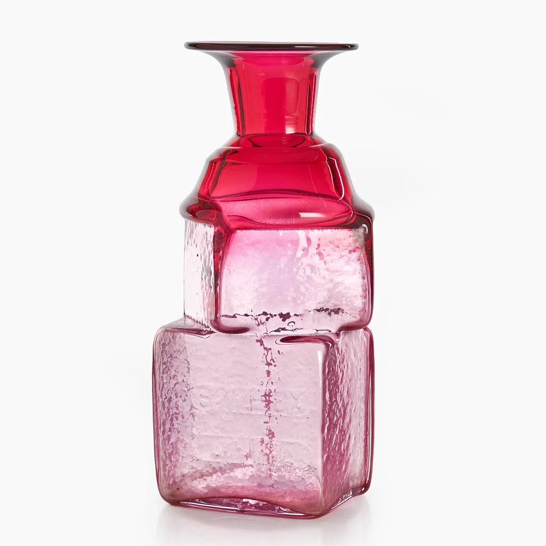 CHRISTER SJÖGREN (SVERIGE, 1926–2008). Vas, unik, Lindshammar, signerad och daterad -91. — Art glass — Crafoord Auktioner Stockholm