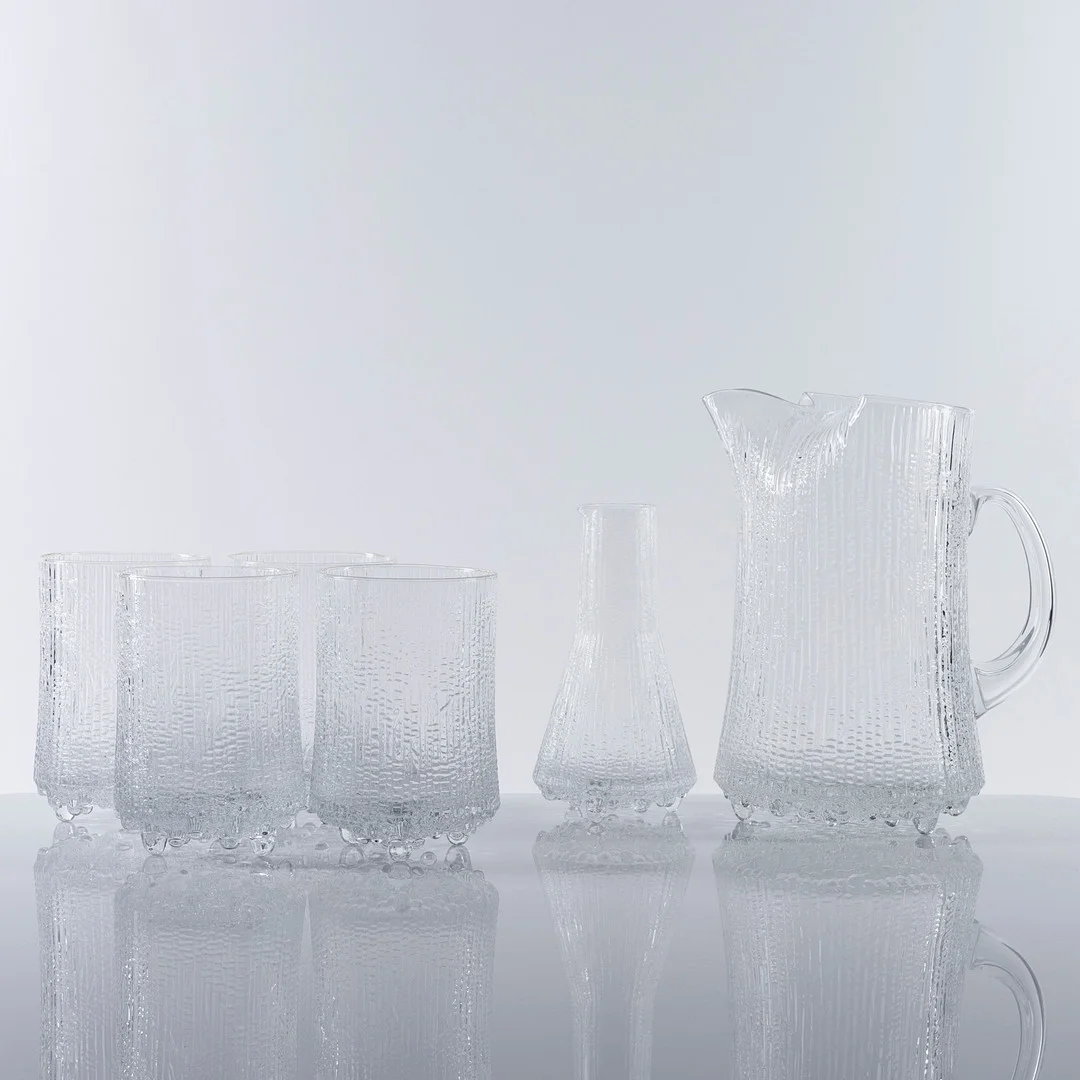 TAPIO WIRKKALA. 6 delar, "Ultima thule", Iittala, glas, Finland. — Utility glass — Auktionshuset Kolonn