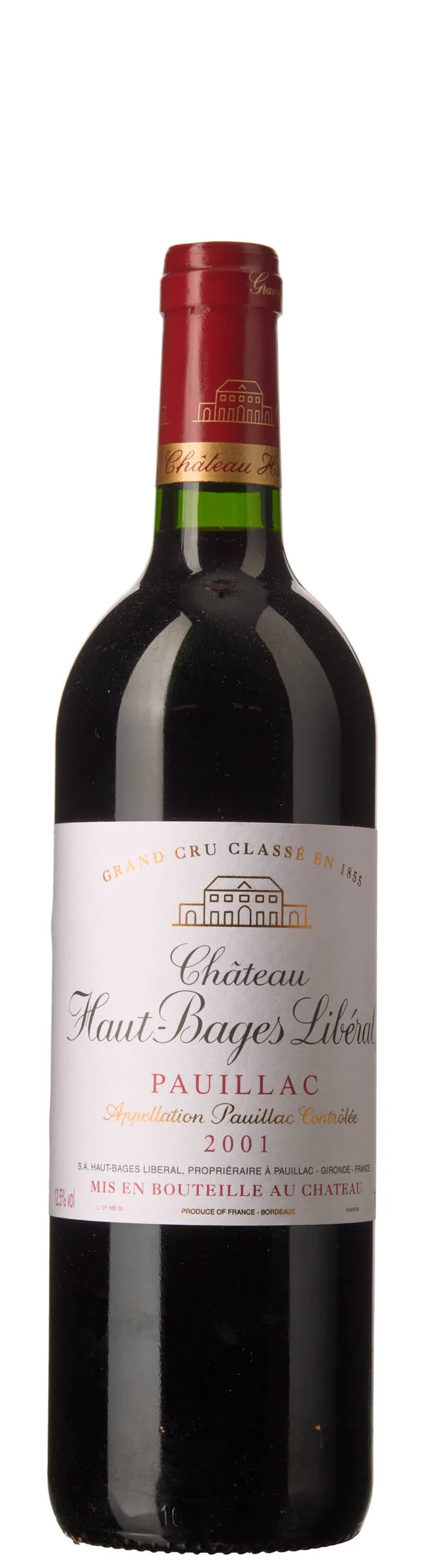 1 x Chateau Haut Bages Liberal 2001 — 1 x Chateau Haut Bages Liberal 2001 — Vin/Vin — Blomqvist