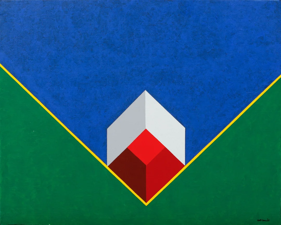 CURT DAHLÉN. Geometrisk komposition, olja på duk, signerad. — Paintings — Göteborgs Auktionsverk