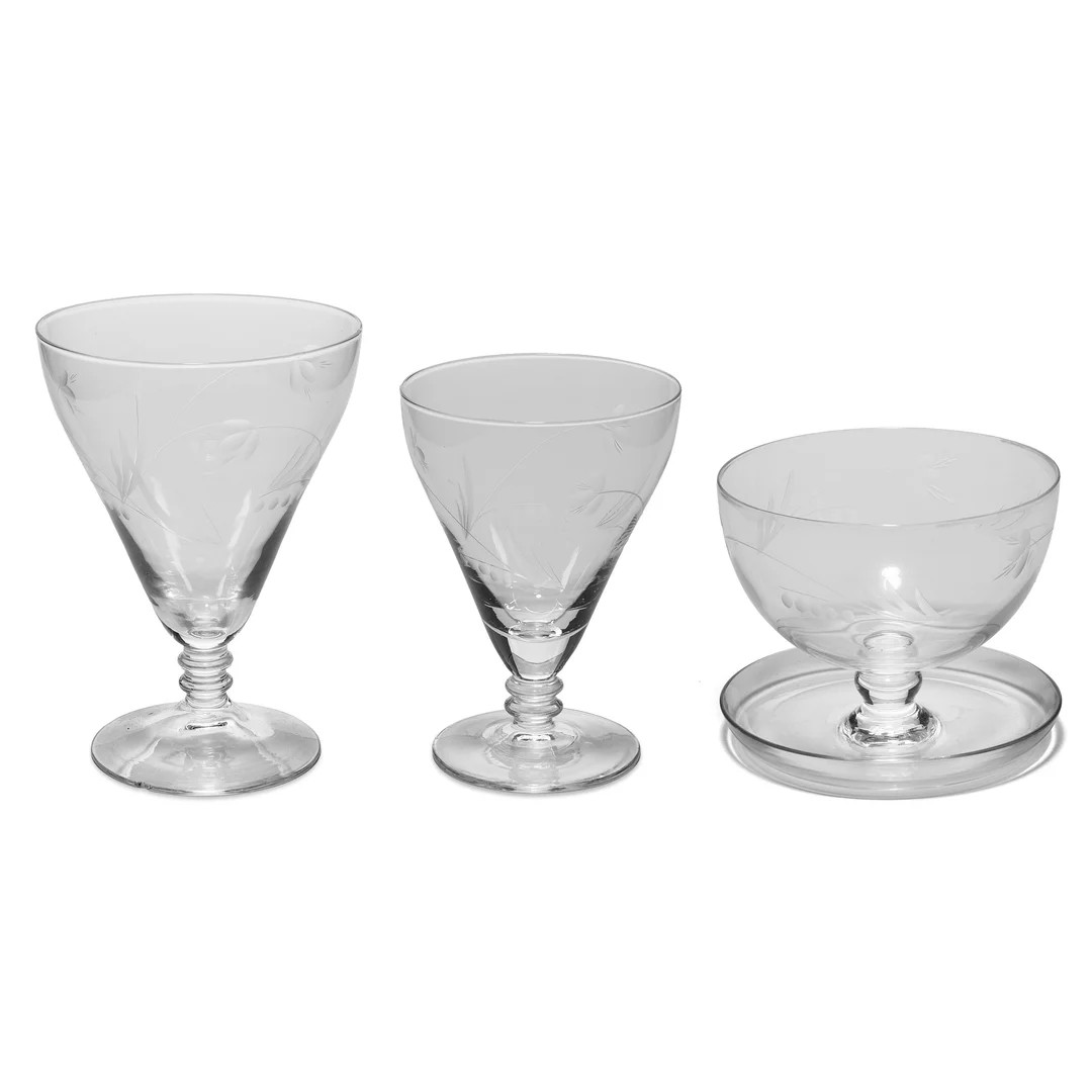 Kyllingstad, Ståle — Vinservise m/dessertskåler — Gjenstand/Glass — Blomqvist