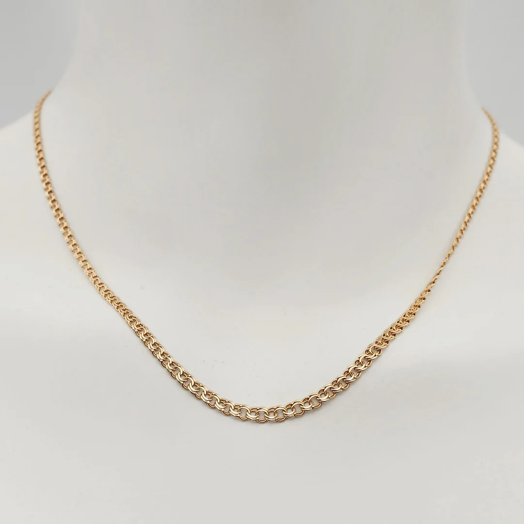 18K GULDHALSBAND, BISMARCK, DOSERAT (43cm). — Jewellery — Auktionskammaren Sydost Kalmar