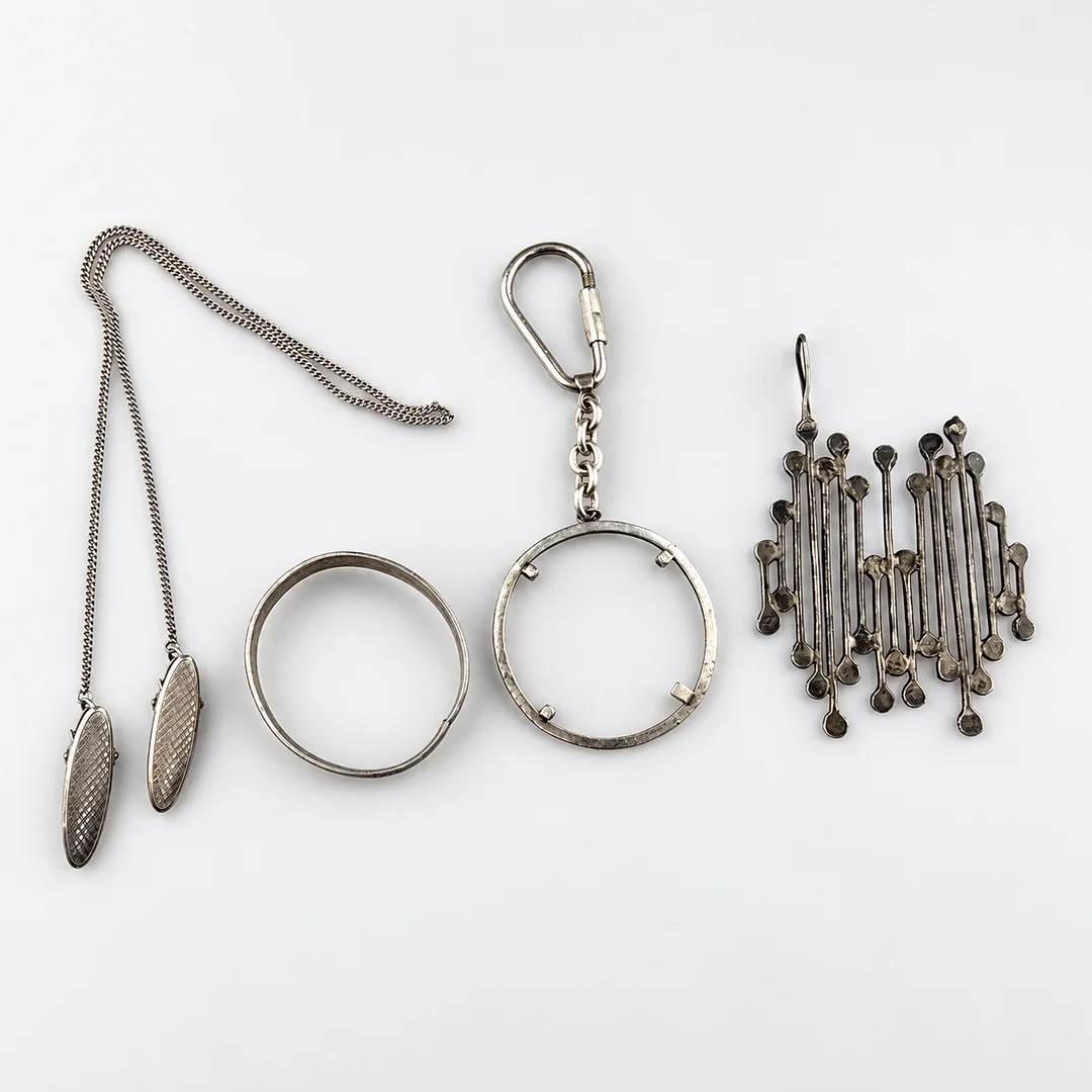 KONVOLUT SILBER, 4-tlg. — Silver — Auktionshaus Blank
