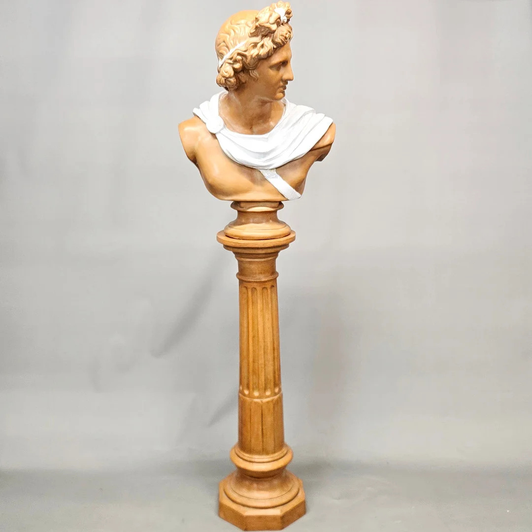 LARGE CERAMIC BUST ON STAND. — Other — Chalkwell Auctions