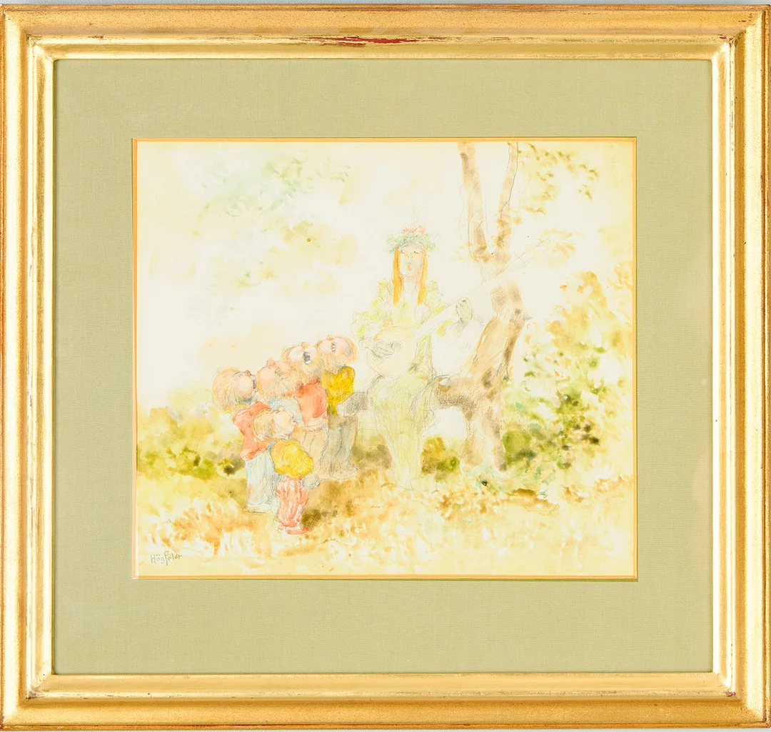 ROBERT HÖGFELDT. Trollkör. — Paintings — Uppsala Auktionskammare