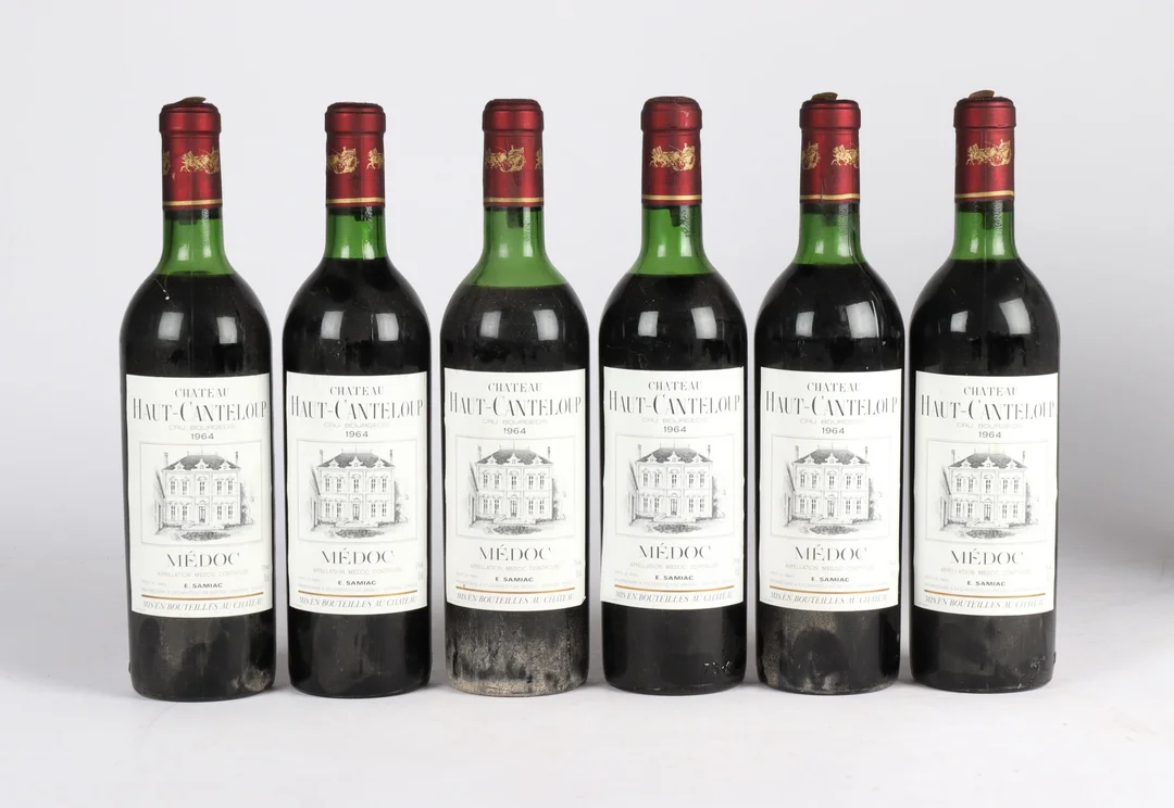 6 fl. Chateau Haut-Canteloup, Médoc, 1964. (6) — Wine and spirits/Wine — Lauritz