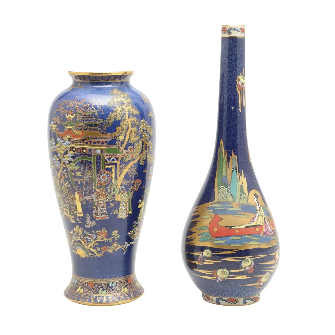 A CARLTON WARE LUSTRE VASE. — European — Lawrences Auctioneers