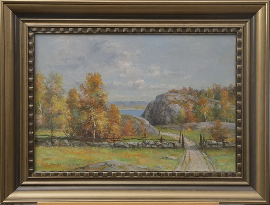 ANSELM DAHL. OLJA, på duk, signerad. — Paintings — Kalmar Auktionsverk
