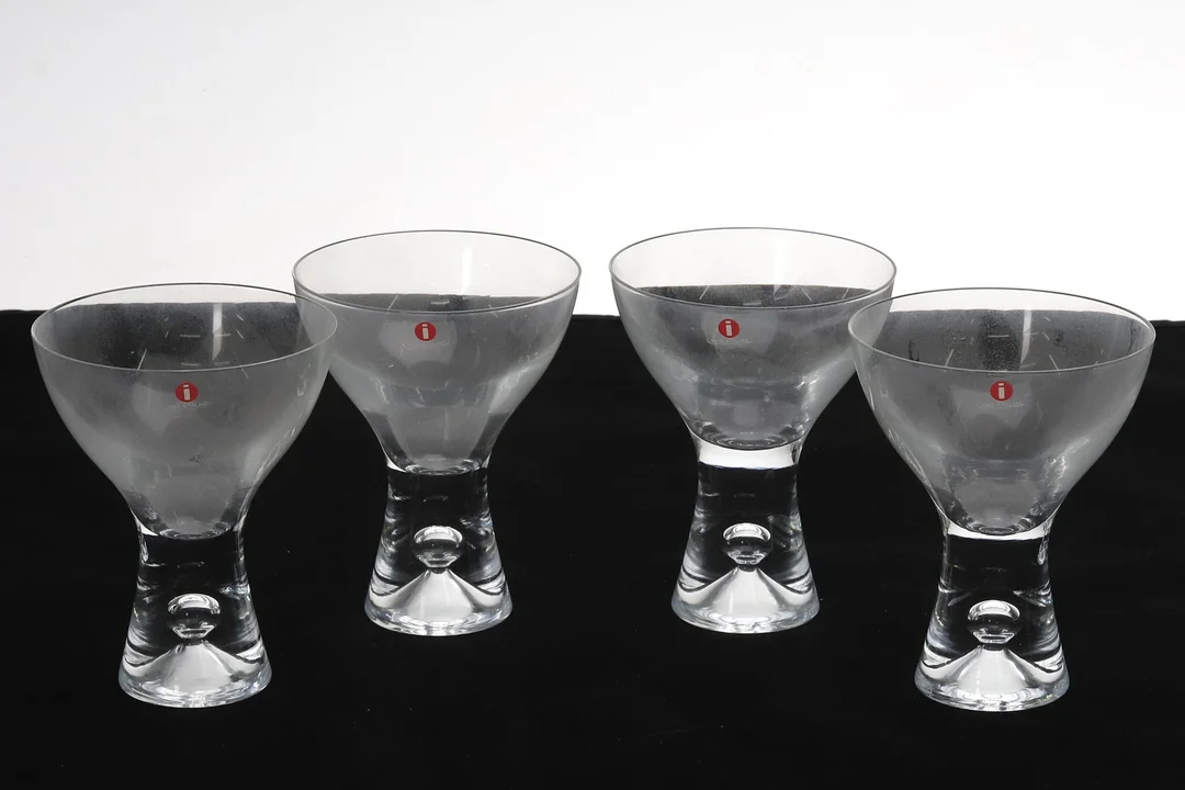 TAPIO WIRKKALA, 4 st. "Tapio", etikettmärkt, Iittala, Finland. — Utility glass — Örebro Stadsauktioner