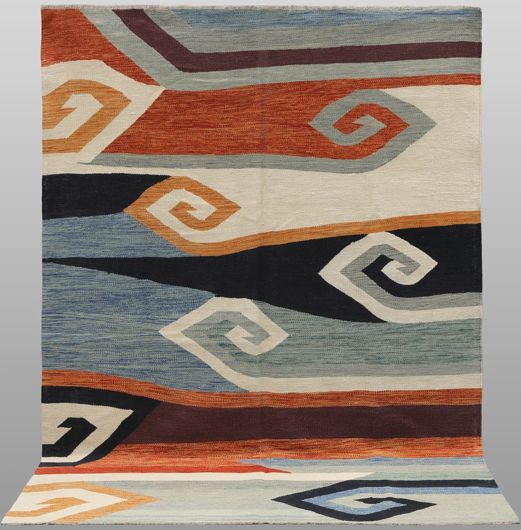 ORIENTMATTA. Kelim modern design, 240 x 167 cm. — Oriental Carpets & Textiles — Gomér & Andersson Linköping