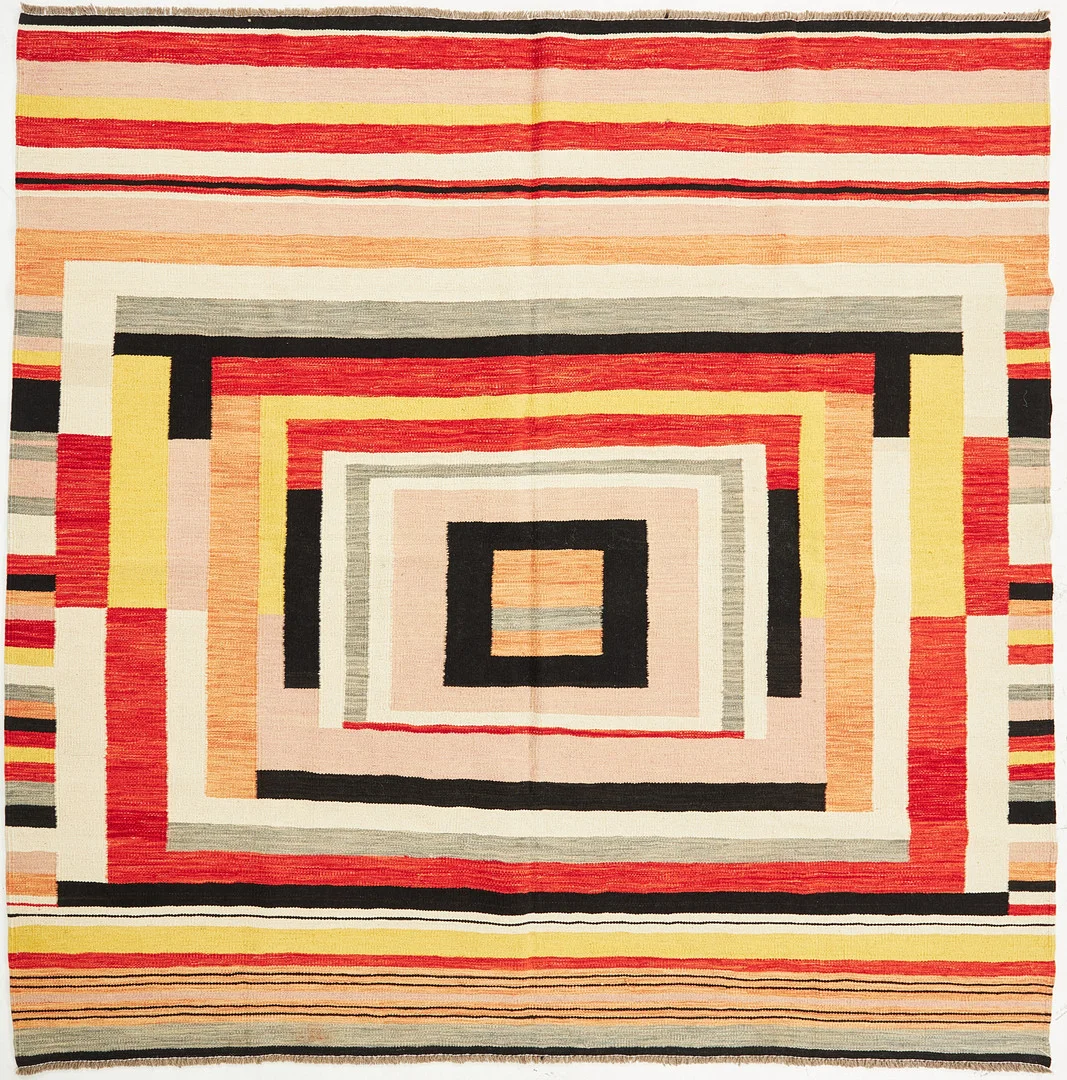 Orientmatta. Kelim, ca 200x200 cm. — Oriental Carpets & Textiles — Stockholms Auktionsverk Sickla