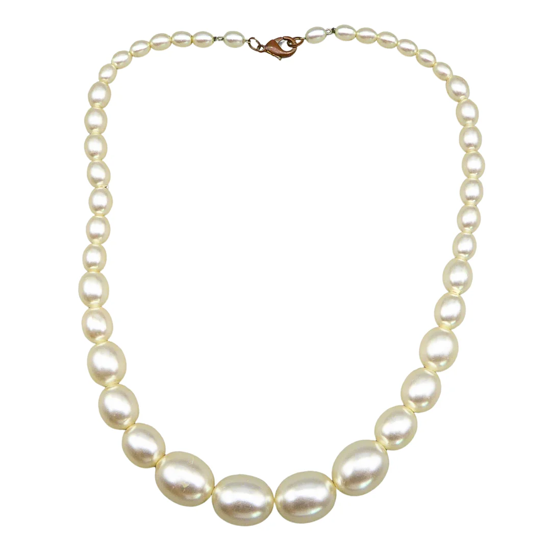 PERLENKETTE MIT KARABINERVERSCHLUSS. — Jewellery — Auktionshaus Stuber's Hammerschlag