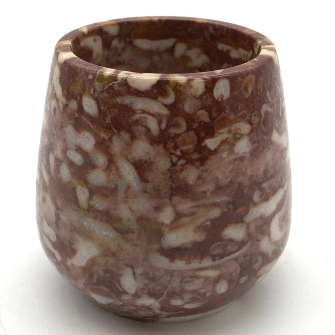 VASE AUS ROTEM UND WEISSEN MARMOR. — Miscellaneous — Kunst- und Auktionshaus Kleinhenz