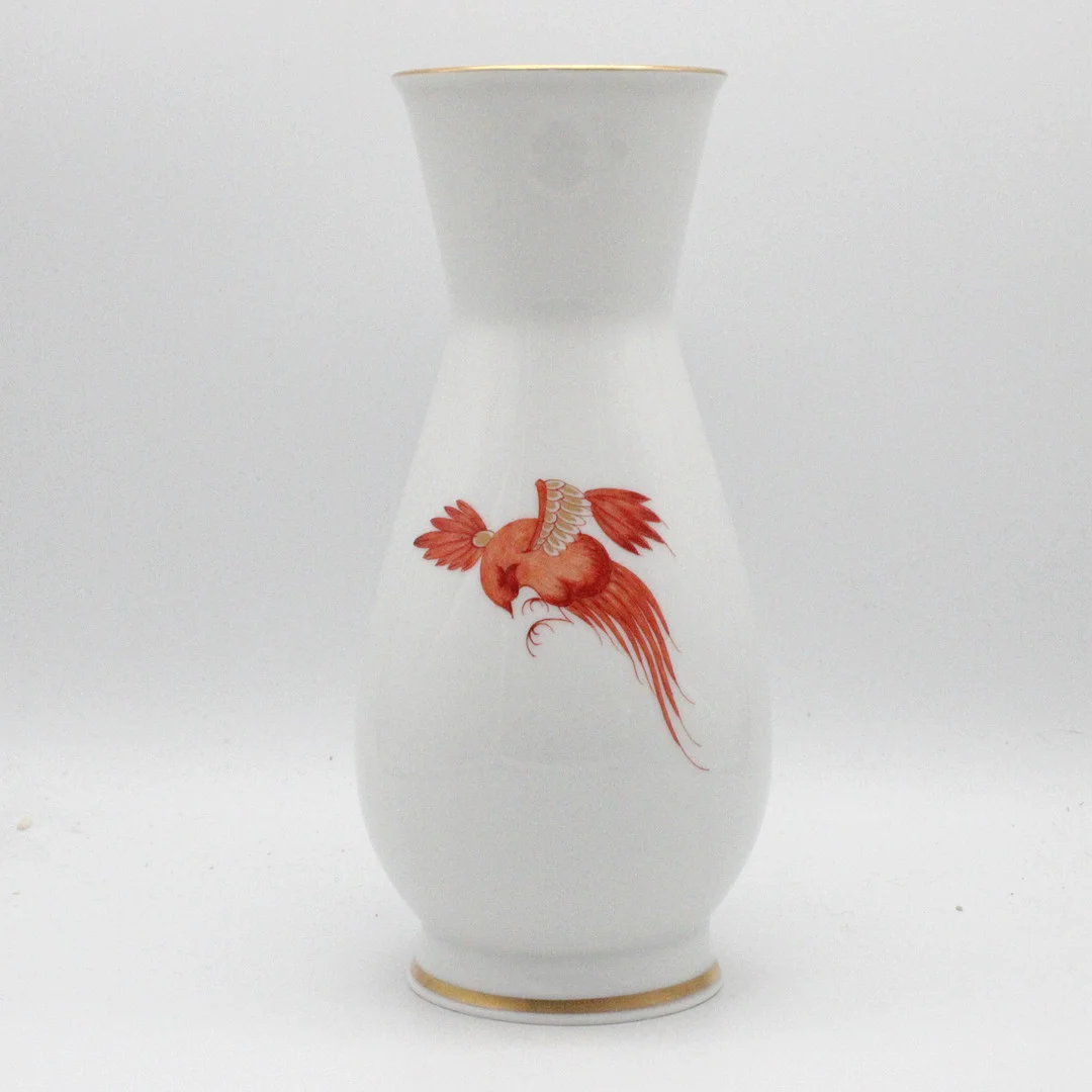 MEISSEN VASE, KAKIEMON STIL, VERGOLDET, 2.WAHL, H. 17,5 CM. — European — Kunst- und Auktionshaus Kleinhenz