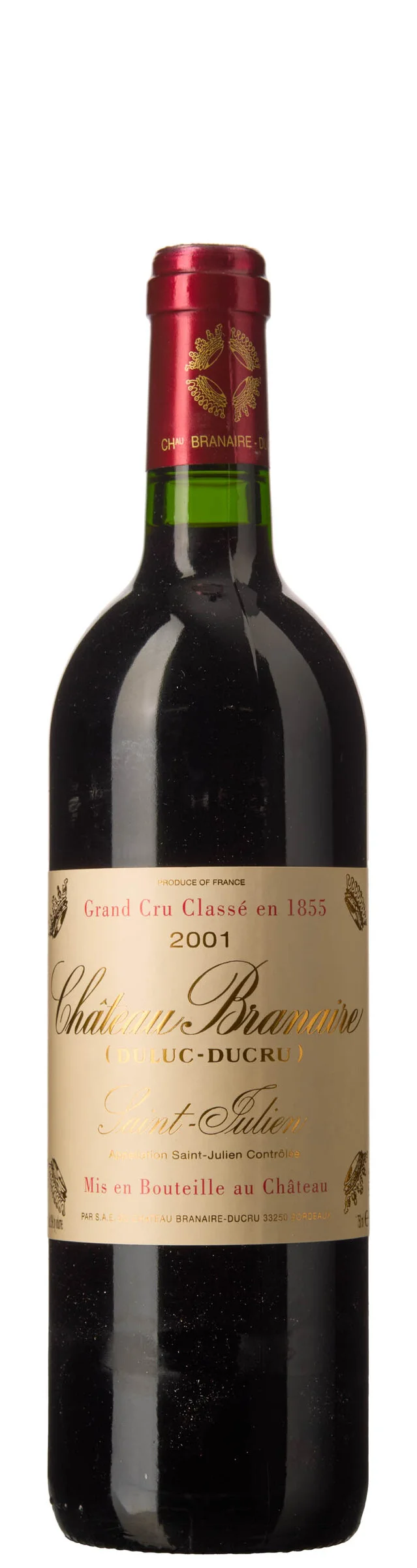 1 x Chateau Branaire (Duluc Ducru) 2001 — 1 x Chateau Branaire (Duluc Ducru) 2001 — Vin/Vin — Blomqvist