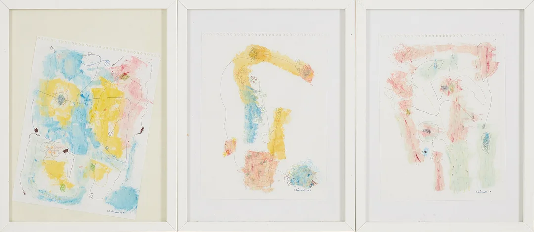 IRENE GRÖNWALL. teckningar, 3 st, "Catskillssvit I, II & III", signerade och daterade, 2008. — Drawings — Stockholms Auktionsverk Sickla