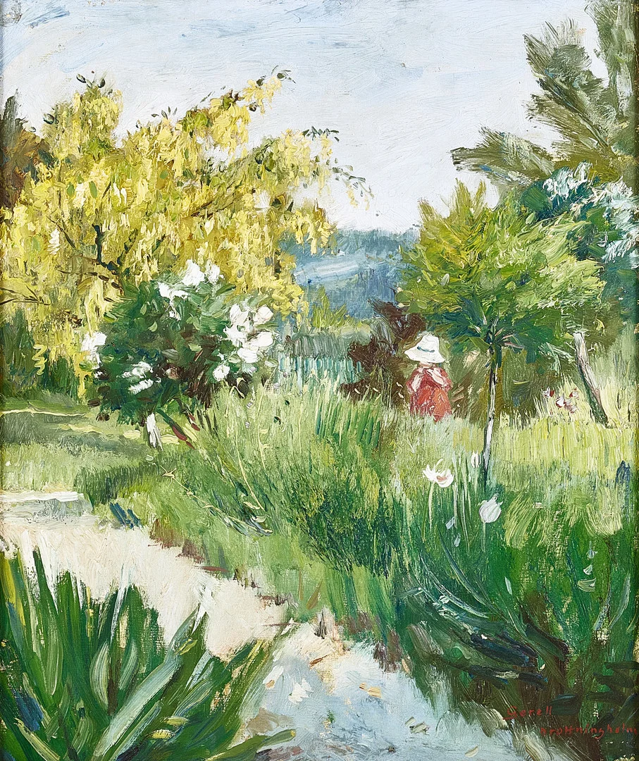 GRETA GERELL. "Drottningholm", olja på duk, signerad. — Paintings — Stockholms Auktionsverk Magasin 5