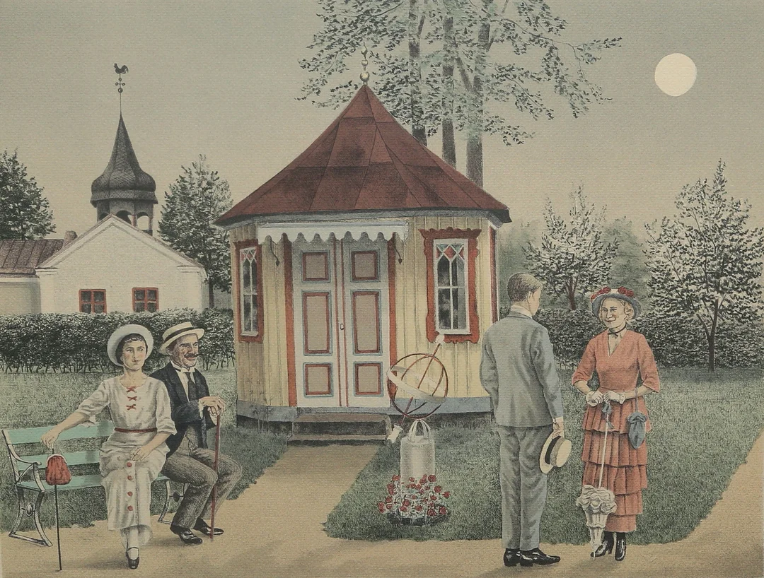 REINHOLD LJUNGGREN. litografi, signerad och numrerad. — Engravings & Prints — Gomér & Andersson Linköping
