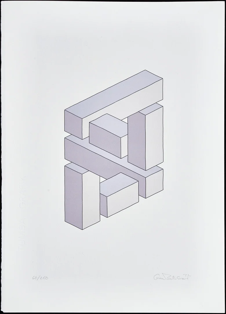 OSCAR REUTERSVÄRD. Perspective japonaise, signerad och numrerad 60/250, färglitografi på Tumba Grafik papper. — Engravings & Prints — Crafoord Auktioner Stockholm