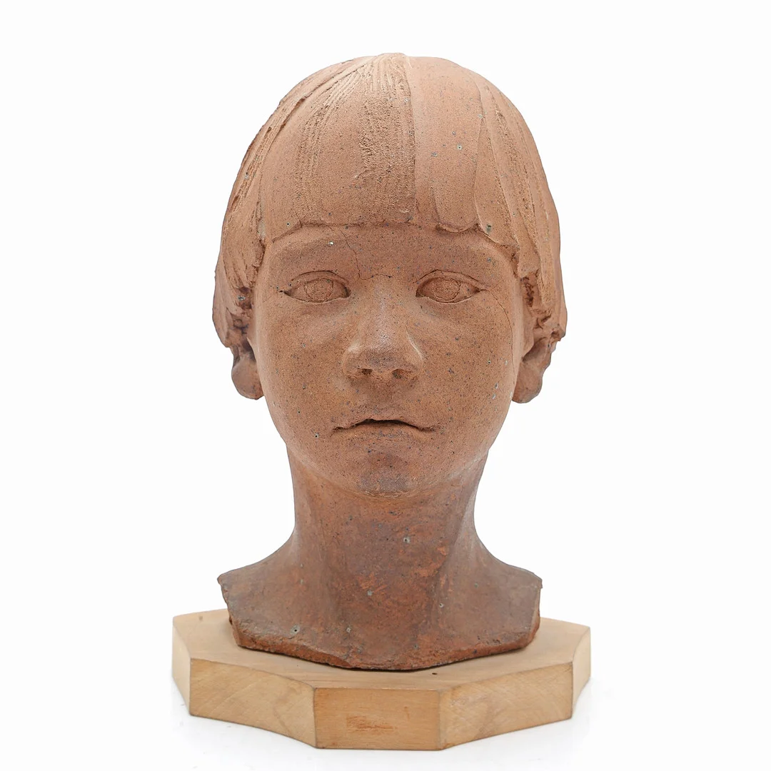CATALAN SCHOOL, 20TH CENTURY. Child's head. — Sculptures & Bronzes — Balclis