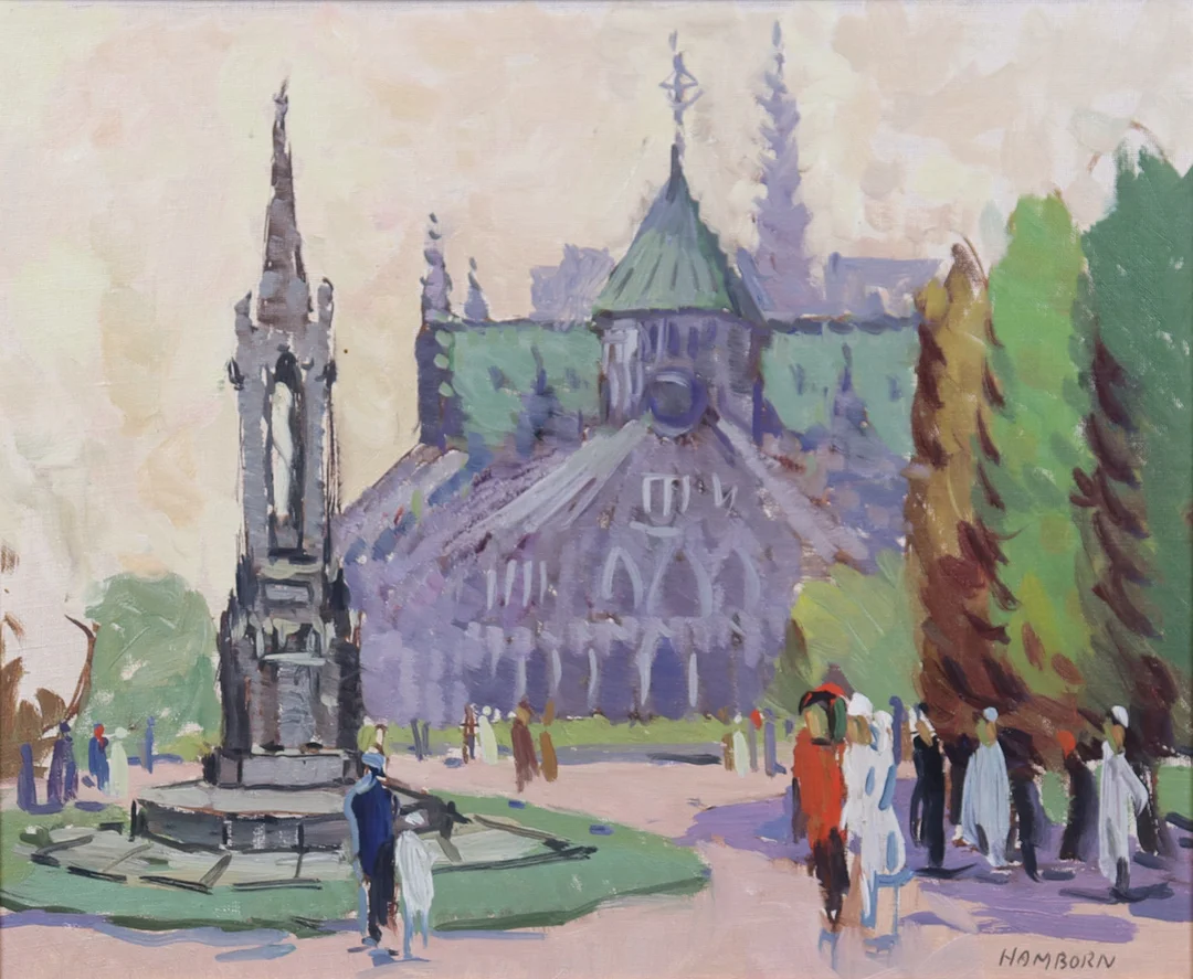 AXEL HAMBORN. olja på pannå, motiv från Paris. — Paintings — Markus Auktioner