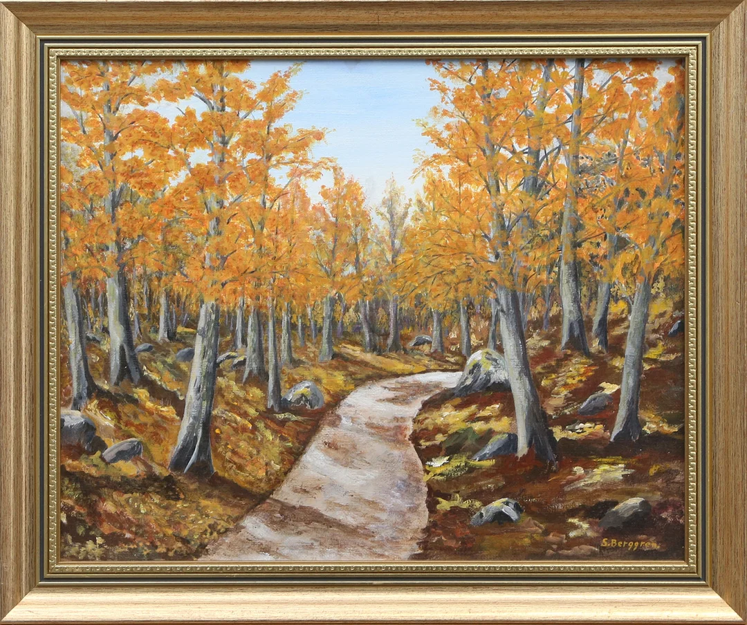 OIDENTIFIERAD KONSTNÄR. OLJA, på duk, signerad S Berggren. — Paintings — Kalmar Auktionsverk
