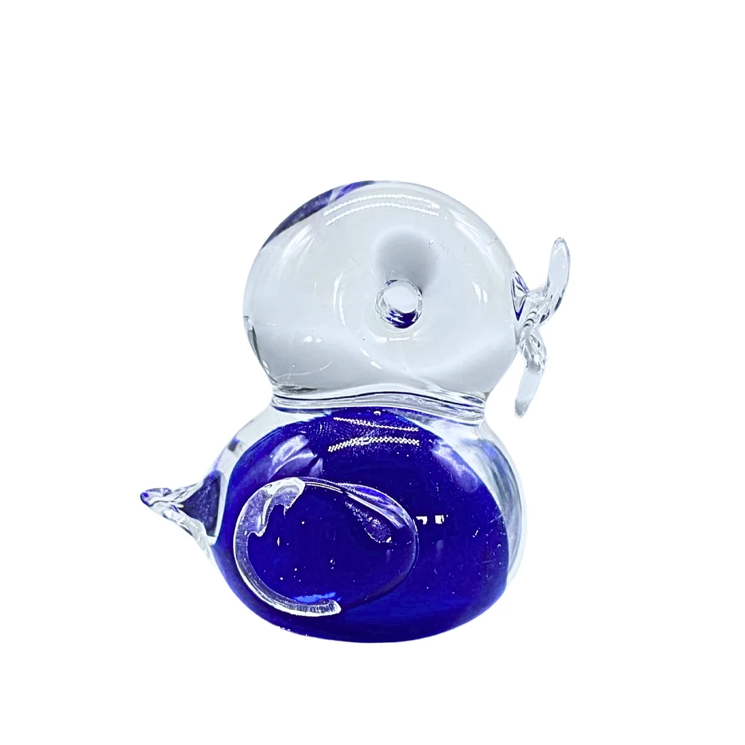 ENTENFIGUR AUS GLAS - MINIATUR. — Art glass — Auktionshaus Stuber's Hammerschlag