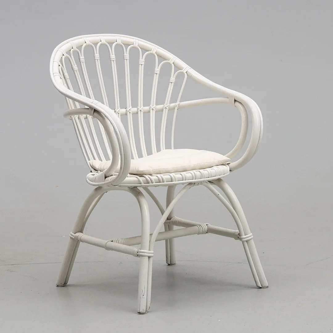 FÅTÖLJ, bambu/rotting. — Armchairs & Chairs — Gomér & Andersson Jönköping